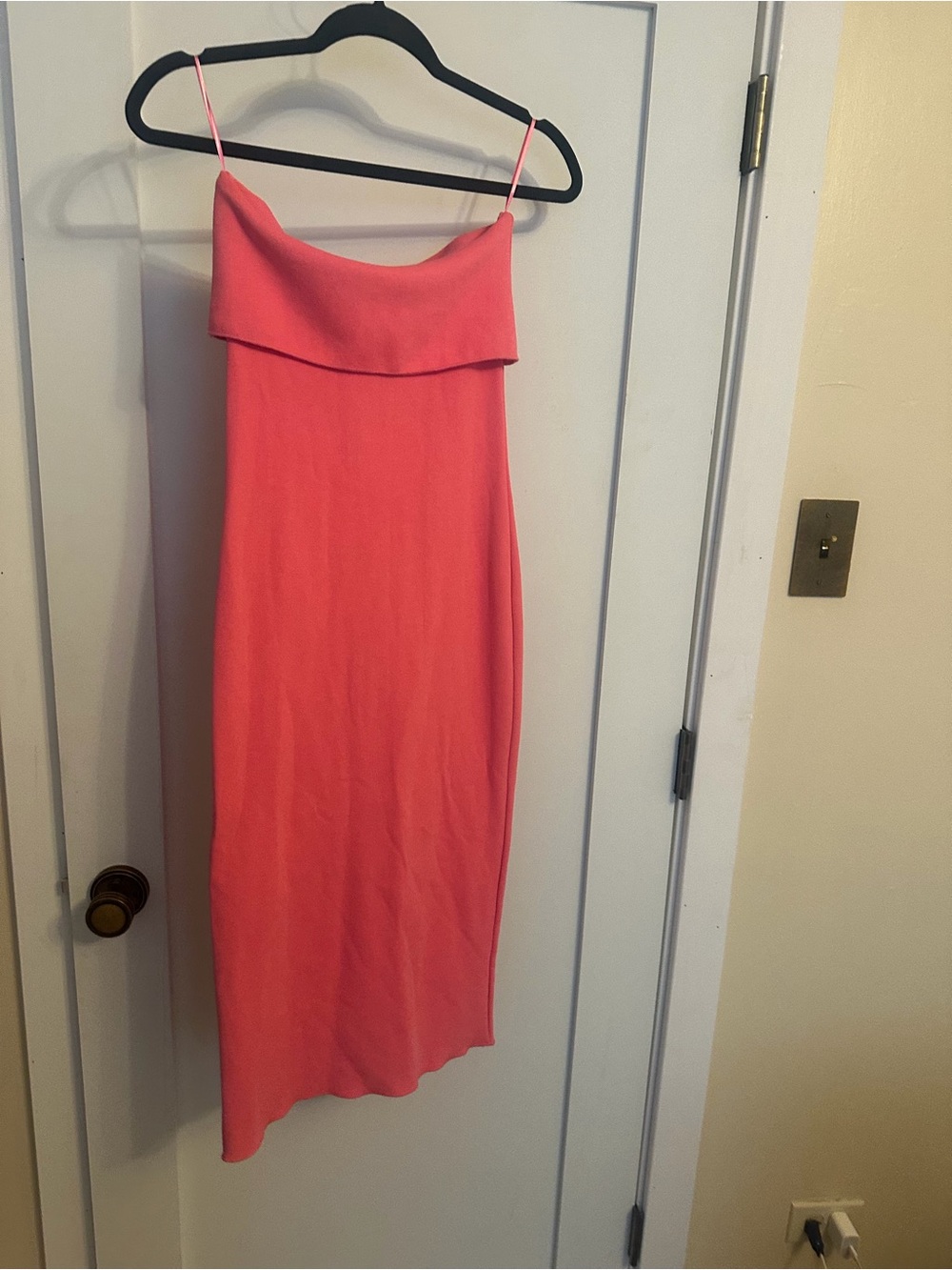 Zara Women’s Pink Slip dress with Fold-Over top